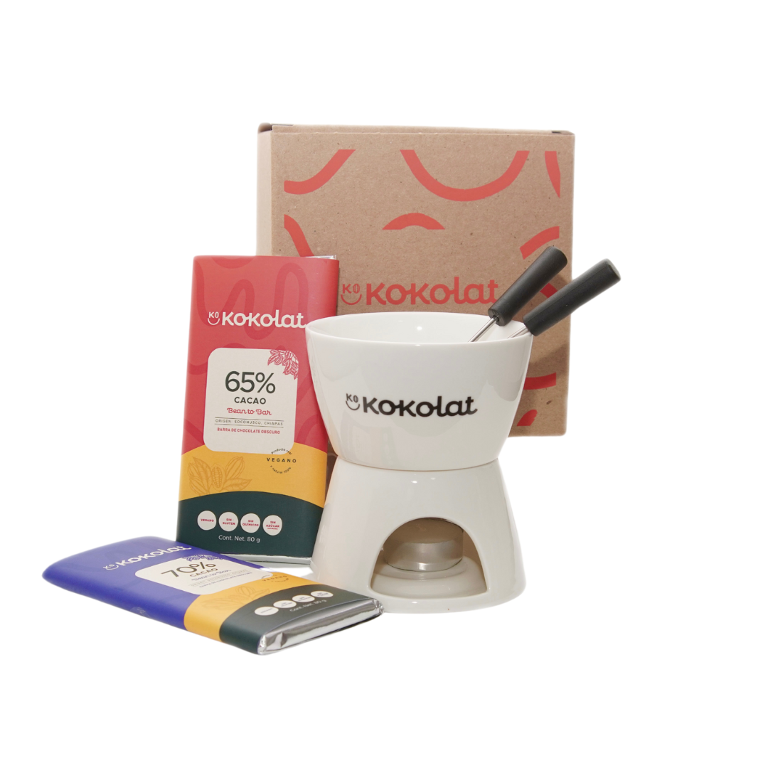 Kit para fondue de chocolate