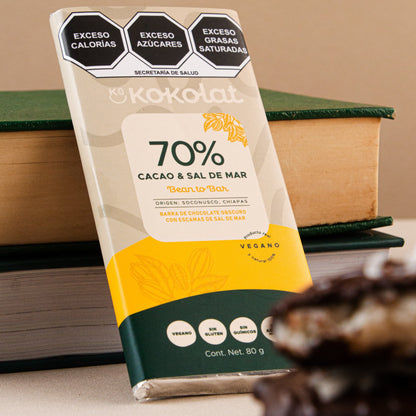 Chocolate 70% Cacao & Sal de Mar