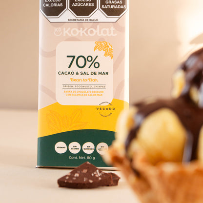 Chocolate 70% Cacao & Sal de Mar